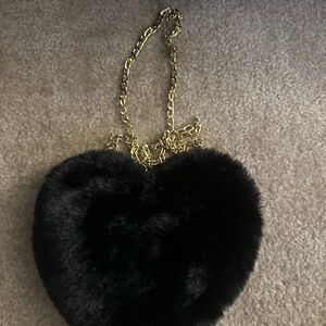 Black heart crossbody